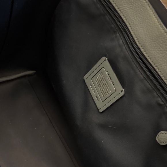 Coach Light Blue Leather Tote - Picture 3 of 3